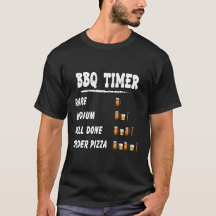 Bbq Timer Grilling And Smoking Grillin And Chillin T-Shirt