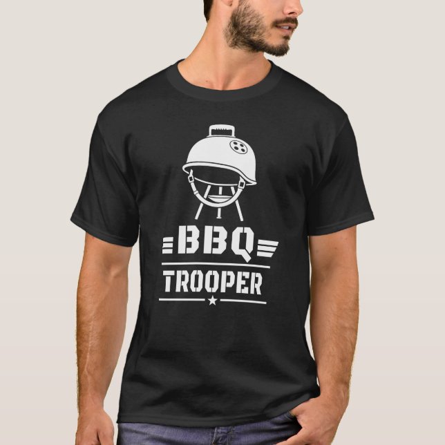 BBQ Trooper Funny Grill Master BBQ Design T-Shirt (Front)