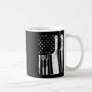 Bbq usa flag patriotic fourth of july master chef coffee mug