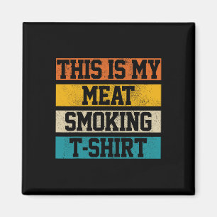 Bbq Vintage Grillmaster Chef Gift This Is My Meat Magnet