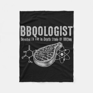 Bbqologist Study Of Byrbecue Funny For Women Men K Fleece Blanket