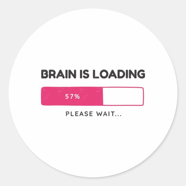 BBrain is loading, please wait Classic Round Sticker (Front)