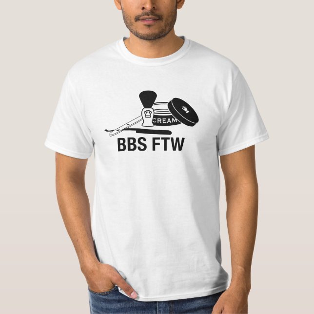 BBS FTW Straight Razor - Light Tee (Front)
