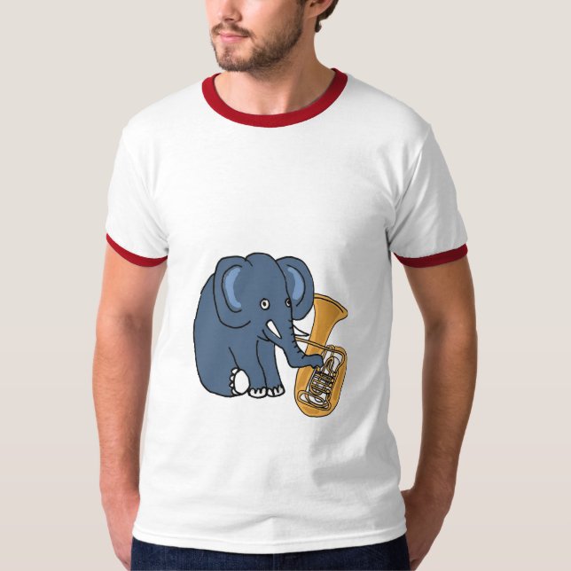 BC- Elephant Playing a Tuba Shirt (Front)
