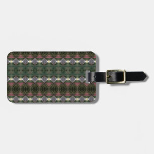 BC Fall Trees Ikat 3 Luggage Tag