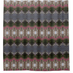 BC Fall Trees Ikat 6 Shower Curtain