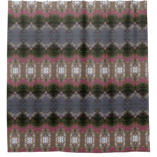BC Fall Trees Ikat 6 Shower Curtain (Front)