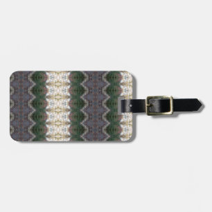 BC Fall Trees Ikat 9  Luggage Tag