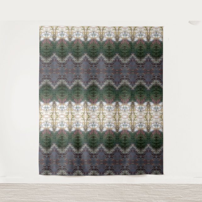 BC Fall Trees Ikat 9 Tapestry (Front)