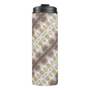 BC Fall Trees Ikat angled Thermal Tumbler