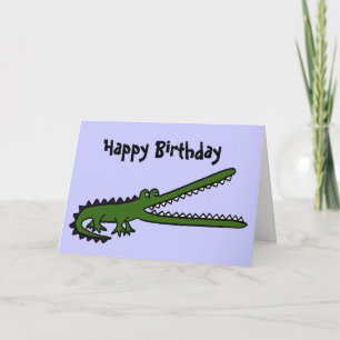 BC- Funny Crocodile Birthday Card