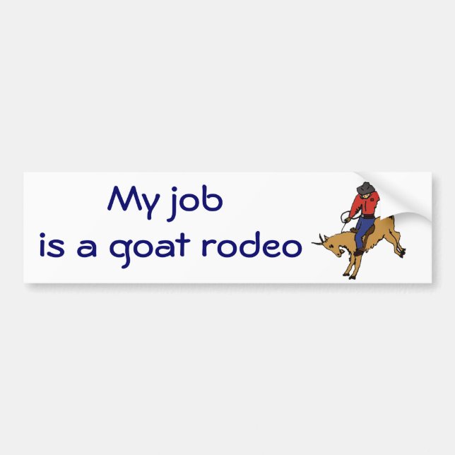 BC- Goat Rodeo Bumper Sticker (Front)