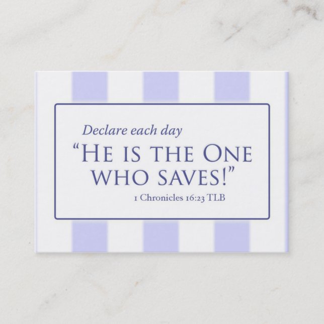 BC GreatisFthfulness, BC DeclareEachDay, Name, ... Business Card (Front)