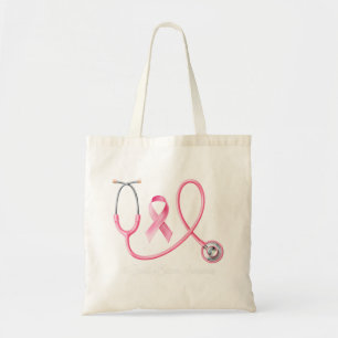 BC Oncologist and Ocology Nurse Breast Cancer Awar Tote Bag
