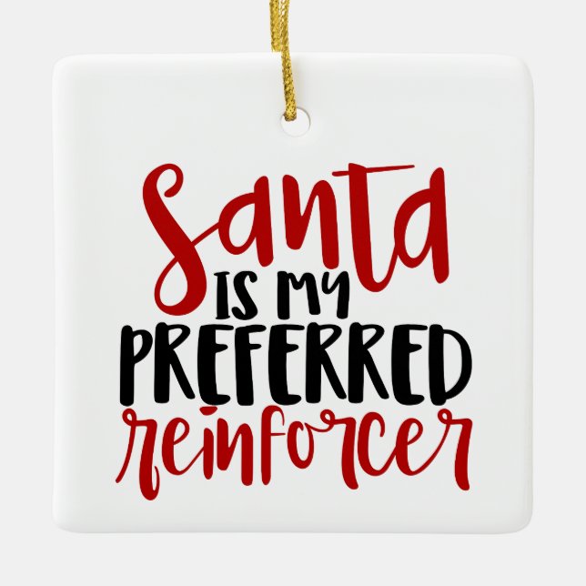 BCBA, BCBA gift, ABA, Behaviour Tech, ABA Ceramic Ornament (Front)