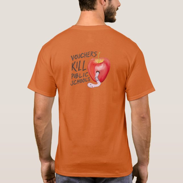 BCD Vouchers Kill Public Schools Tshirt (Back)
