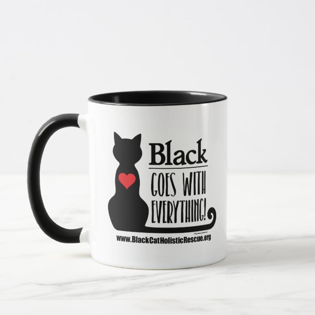BCHR Black Goes With Everything! 11oz Combo Mug (Left)