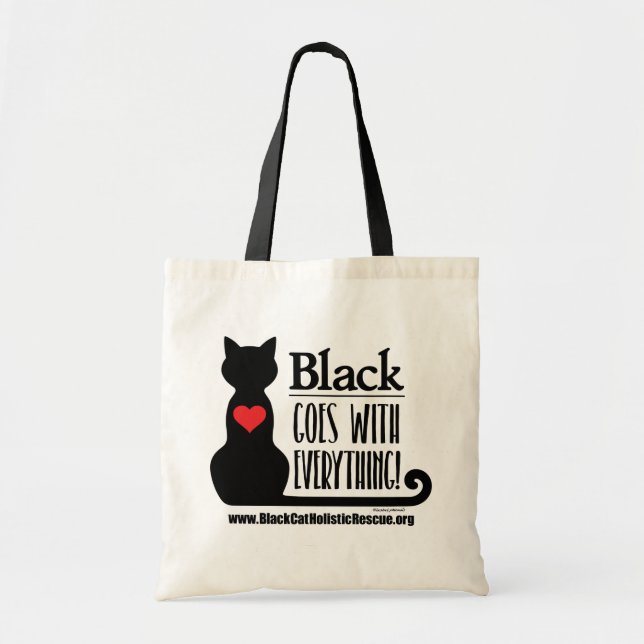BCHR Black Goes With Everything! Basic Tote Bag (Front)