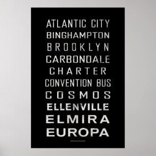 BCL Vintage Subway Sign: Atlantic City Poster