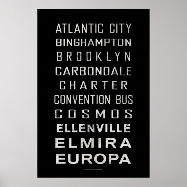 BCL Vintage Subway Sign: Atlantic City Poster (Front)