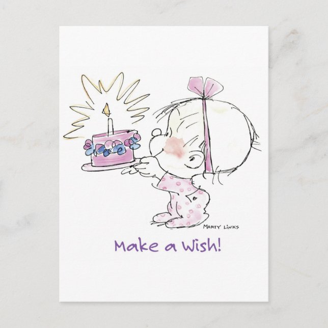 BD-002 Birthday Wish Postcard (Front)
