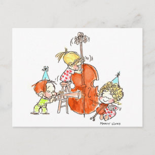 BD-005 Birthday Band Postcard