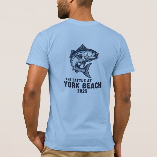 BD - BATTLE AT YORK BEACH/STRIPER Tri-Blend Shirt (Back)