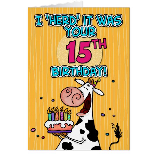 bd cow - 15 card