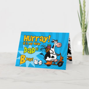 bd scooter cow - dad card