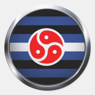 BD / SM PRIDE MEDALLION CLASSIC ROUND STICKER