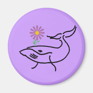 BD- Whale Drawing Magnet