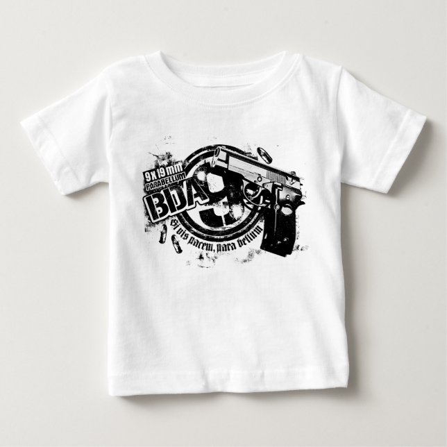 BDA 9 Baby Romper T-Shirt (Front)