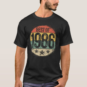 Bday 1986 Vintage Birthday Design For Limited T-Shirt