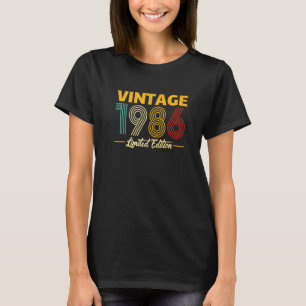 Bday 36 Year Old Vintage 1986  36th Birthday T-Shirt
