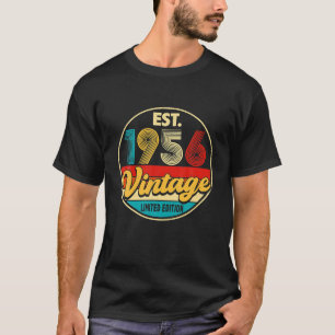 Bday 66 Year Old Vintage 1956 Limited Edition 66th T-Shirt