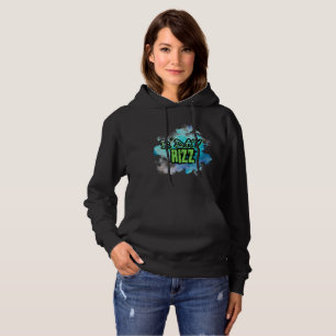 B'Day (Birthday) Rizz Green And Monochromatic Blue Hoodie