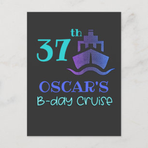 Bday Cruise Birthday Party Group Matching  Postcard