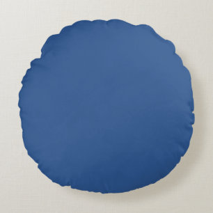 B'dazzled blue (solid colour) Round Cushion