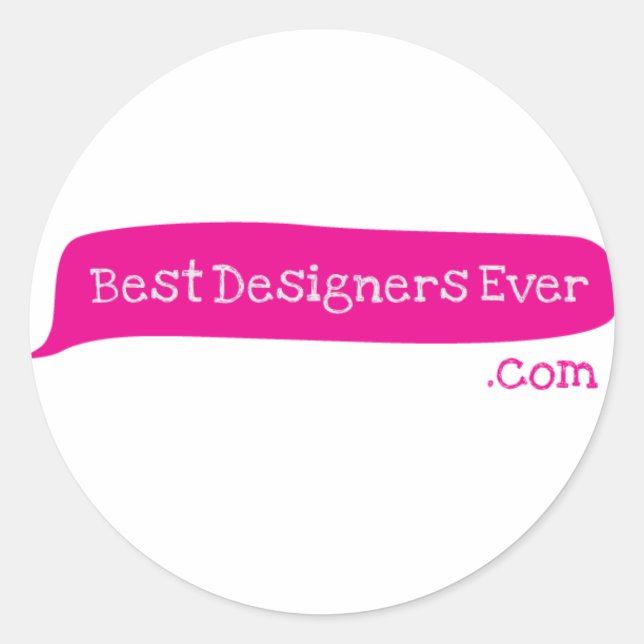 BDE CLASSIC ROUND STICKER (Front)