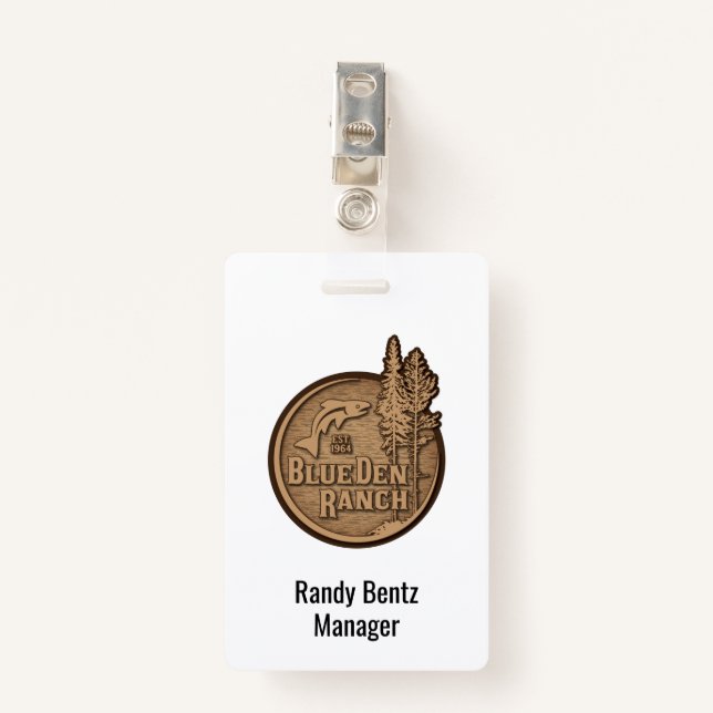 BDR Logo 2020 ID Badge (Front with Clip)