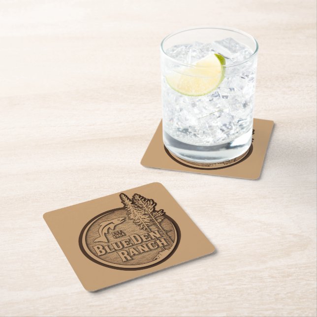 BDR Logo 2020 Square Paper Coaster (Insitu)