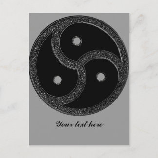 BDSM EMBLEM CHROME - Post Card