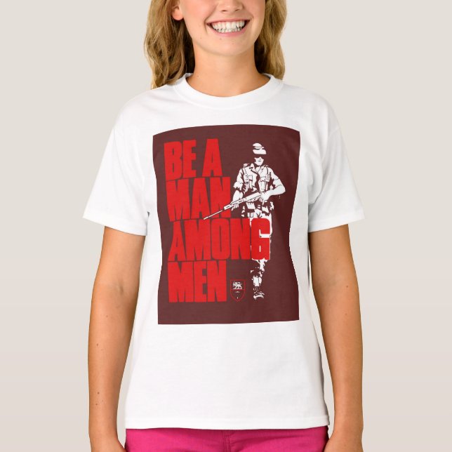 Be A Among Rhodesian Army T-Shirt (Front)