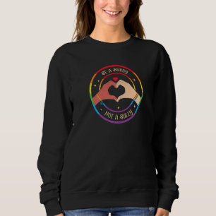 Be a Buddy not a Bully Anti Bullying Orange Sweatshirt