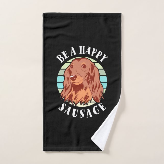 Be A Cute Sausage Dog Hand Towel (Hand Towel)