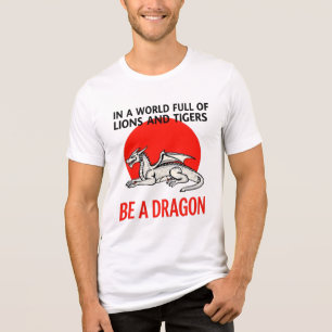 Be a Dragon - Unique Fantasy design Tri-Blend Shirt