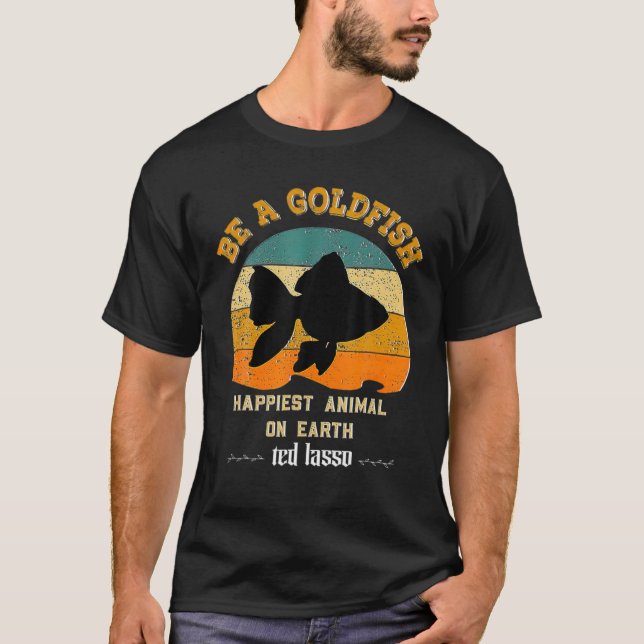 Be A Goldfish, Coach, Motivation, Funny Soccer Foo T-Shirt (Front)