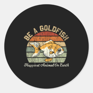 Be A Goldfish For A Soccer Motivational Quote Classic Round Sticker