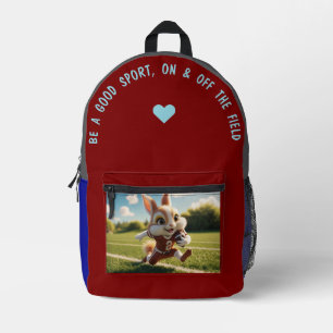 Be A Good Sport… Printed Backpack