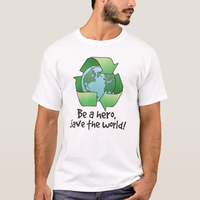 Be a Hero, Recycle Kids T-Shirt (Front)